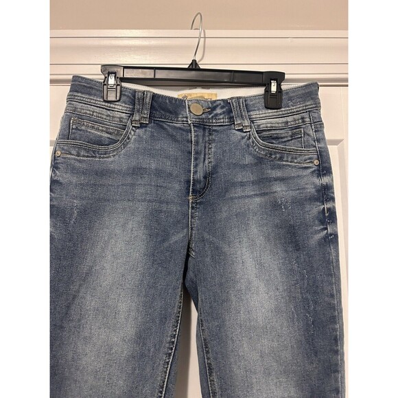 Democracy Jeans Women's Size 10 Blue "Ab" Technology Skinny Cropped Denim Jeans - Picture 2 of 6